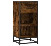vidaXL Sideboard Smoked Oak 35.5x35x76 cm Engineered Wood and Metal