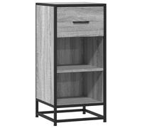 vidaXL Sideboard Grey Sonoma – Engineered Wood & Metal, 35.5x35x76 cm, Industrial
