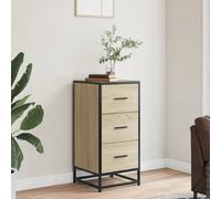 Sideboard Cabinet Storage Display Cupboard with 3 Drawers, Metal Frame Unit