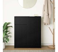 vidaXL Sideboard with Drawer Black Oak 71x35x84 cm Engineered Wood