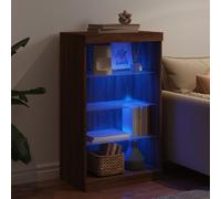 Sideboard Cabinet with LED Lights Home Display Cupboard RGB LED lights Buffet