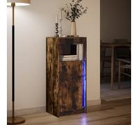 Sideboard Cabinet with RGB LED Lights, Wooden Storage Cupboard LED Lights Unit