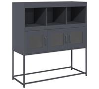 Sideboard Anthracite Cold-rolled Steel 100.5x39x107 cm Elegant Storage Cabinets