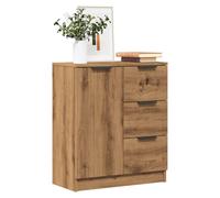 Sideboard Compact Artisan Oak 60x30x70cm Engineered Wood Console Cabinet Storage
