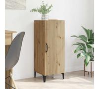 Sideboard Compact Artisan Oak Engineered Wood 34.5x34x90cm Slim Modern Storage