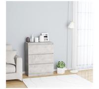Vidaxl Sideboard Concrete Grey 60X35X76 Cm Engineered Wood