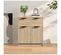 Sideboard Compact Engineered Wood Sonoma Oak 60x30x70 cm Storage Cabinet
