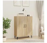 Sideboard Compact Engineered Wood Sonoma Oak 70x34x90 cm Storage Cabinet Console