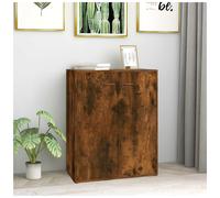 Sideboard Compact Smoked Oak Engineered Wood 60x30x75cm Storage Cabinet for Home