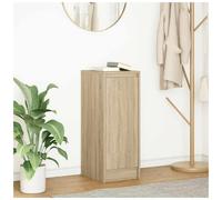 Sideboard Compact Sonoma Oak 29.5x34x76cm Engineered Wood. Slim Storage Cabinet