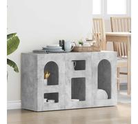 Sideboard Concrete Grey 100x35x59cm Engineered Wood Modern Storage Unit Compact