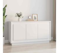 (white) vidaXL Sideboard Cabinet Cupboard Side Cabinet Home Organiser Engineered Wood