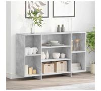 Sideboard Concrete Grey 120x30x75cm Engineered Wood Modern Minimal Storage Unit