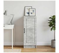 Sideboard Concrete Grey 33x34.5x87cm Engineered Wood 1 Door Ample Storage Modern