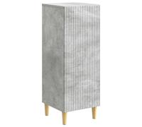 Sideboard Concrete Grey 33x34.5x90cm Engineered Wood Tapered Legs Storage Indoor