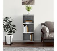 Sideboard Concrete Grey 34.5x32.5x90 cm Engineered Wood & Metal Modern Small Box