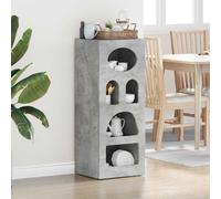 Sideboard Concrete Grey 40x35x100.5cm Engineered Wood Minimalist Storage Indoor
