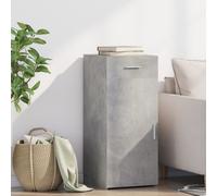 Sideboard Concrete Grey 42.5x40x93cm Engineered Wood 1 Drawer 1 Door Bar Storage