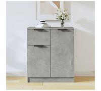Sideboard Concrete Grey 60x30x70 cm Engineered Wood 1 Drawer 2 Door Storage Unit