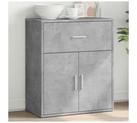 Sideboard Concrete Grey 60x31x70 cm Engineered Wood Modern Minimal Storage Unit