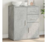 Sideboard Concrete Grey 60x31x70 cm Engineered Wood Modern Storage SlimCabinetUK