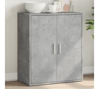 Sideboard Concrete Grey 60x31x70cm Engineered Wood Storage Cabinet Modern Slim