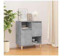 Sideboard Concrete Grey 60x35x70 cm Engineered Wood 2-Door Minimal StorageUnit..