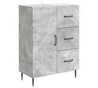 vidaXL Sideboard Concrete Grey 66 x 34.5 x 89.5 cm Engineered Wood