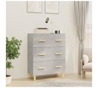Sideboard Concrete Grey 70x34x90 cms Engineered Wood Minimalist Compact Storage