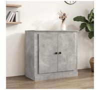 Sideboard Concrete Grey 70x35.5x67.5cm Engineered Wood 2 Door Rustic Storage XL