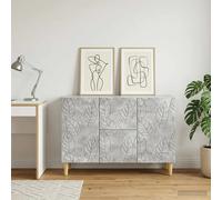 vidaXL Sideboard Concrete Grey 89 x 34.5 x 60 cm Engineered Wood