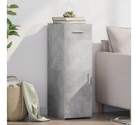 Sideboard Concrete Grey Engineered Wood 30x42.5x93 cm Compact Storage DrawerUnit