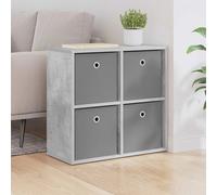 Sideboard Concrete Grey Engineered Wood 59.5x27x57cm 4 Drawers Modern Durable XL