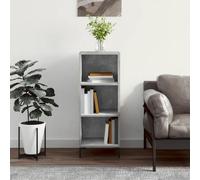 Sideboard concrete grey engineered wood metal 34.5x32.5x90 cm storage cabinet UK