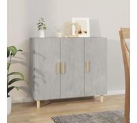 vidaXL Sideboard Concrete Grey 90x34x80 cm Engineered Wood UK