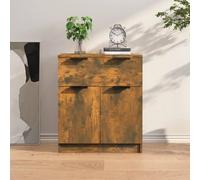 vidaXL Sideboard Smoked Oak 60x30x70 cm Engineered Wood UK NEW