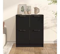 Vidaxl Sideboard Black 60X30X70 Cm Engineered Wood