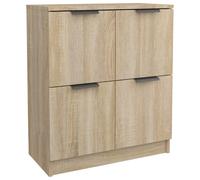 (sonoma oak) vidaXL Sideboard Console Cabinet Storage Cupboard Highboard Engineered Wood