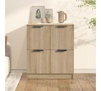 (sonoma oak) vidaXL Sideboard Console Cabinet Storage Cupboard Highboard Engineered Wood