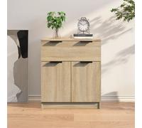 (sonoma oak) vidaXL Sideboard Console Cabinet Storage Cupboard Highboard Engineered Wood