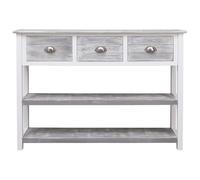 Sideboard Console Table Storage Cabinet Cupboard Solid Paulownia Wood vidaXL