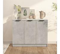 (concrete grey) vidaXL Sideboard Engineered Wood Cupboard Home Storage Cabinet Multi Colours