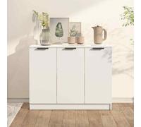 (white) vidaXL Sideboard Engineered Wood Cupboard Home Storage Cabinet Multi Colours
