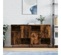 (smoked oak) vidaXL Sideboard Storage Cupboard Highboard Home Side Cabinet Engineered Wood