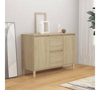 vidaXL Sideboard Sonoma Oak Chipboard Storage Cabinet Living Room Furniture