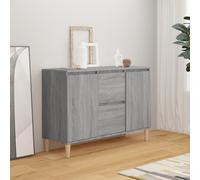 (grey sonoma) vidaXL Sideboard Cupboard Storage Cabinet Buffet Highboard Engineered Wood