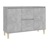 vidaXL Sideboard Concrete Grey Engineered Wood Storage Cabinet Home Furniture