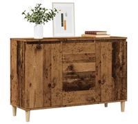 (old wood) vidaXL Sideboard Cupboard Storage Cabinet Buffet Highboard Engineered Wood