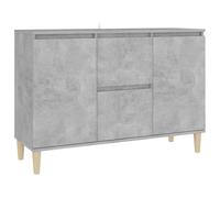 vidaXL Sideboard Concrete Grey Engineered Wood Storage Cabinet Home Furniture