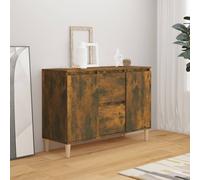 Sideboard Smoked Oak 103.5x35x70 cm Engineered Wood #2 GHB